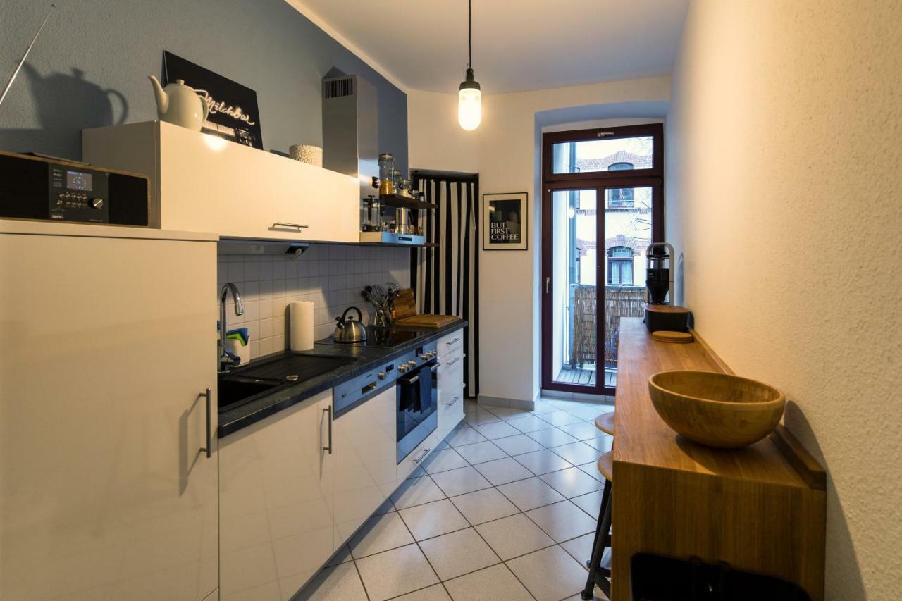 Apartment Waldstrassenviertel Leipzig Exterior foto